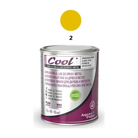COOL-AKRILNI EMAJL LAK 0.65L-ŽUTI