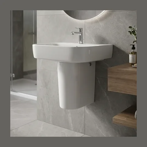 Vitra S20 veliki keramički polustub za lavabo beli (CVS30)