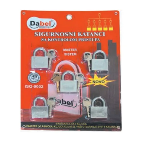 Katanac Dabel KA2038 hrom 40 mm master, 5 kom