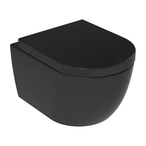 Wc šolja konzolna RIMLESS crna mat