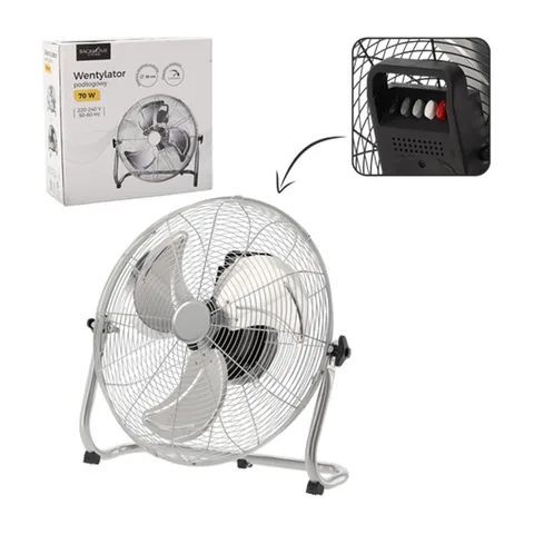 Ventilator sa postoljem srebrni 70W (FAN8960)