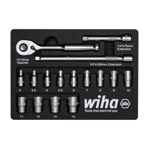 Wiha – Set gedora, 1/4″, 17 delova – W 44683