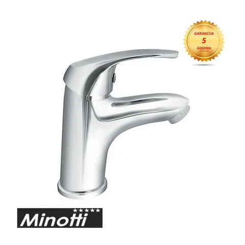 Baterija za lavabo Minotti Eva hrom lula 10 cm