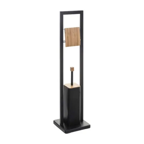 Five držač toaletnog papira i wc četka metal/bambus crna