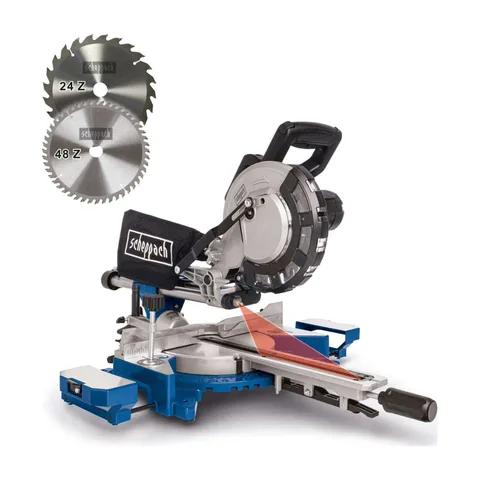 Scheppach – Potezno preklopna testera 216mm sa 2 lista HM216 – 38640
