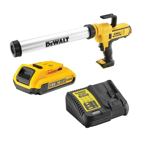DeWalt Aku pištolj za silikon 18V XR 600ML, 1 x 2.0Ah, DCE580D1