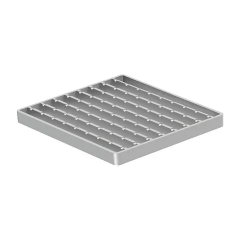 Aco inox prečkasta protivklizna rešetka 168x168x30mm R50