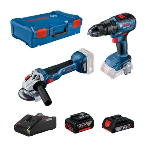 Bosch Set aku. alata GSB 18V-50 + GWS 18V-10 + 1×2,0Ah + 1×5,0Ah + XL Boxx kofer, 0615990M9K