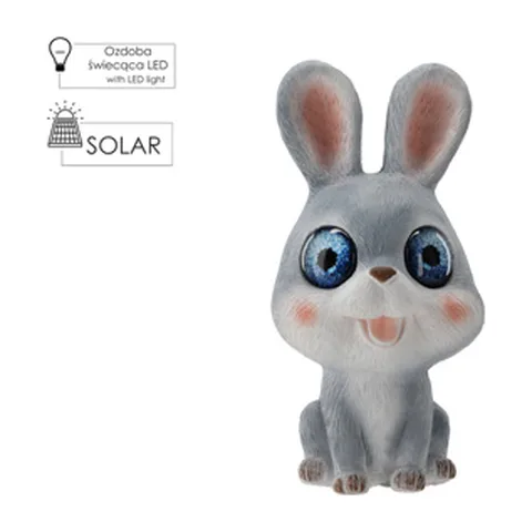 Baštenska figurica zec LED 17,5 x 17 x 34,5 cm (TOG0265)