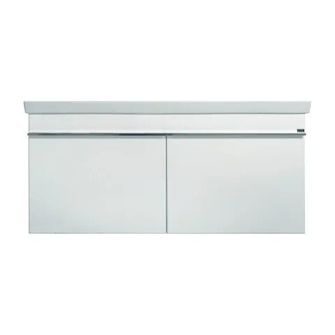 Ormaric Rio 120 sa umivaonikom – beli MDF, visoki sjaj