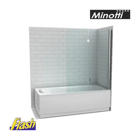 Stakleni preklopni paravan za kadu 120×150 – Minotti – JD 120