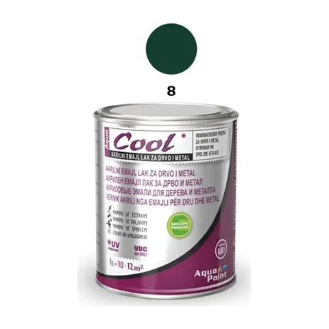 COOL-AKRILNI EMAJL LAK 0.65L-TAMNO ZELENI
