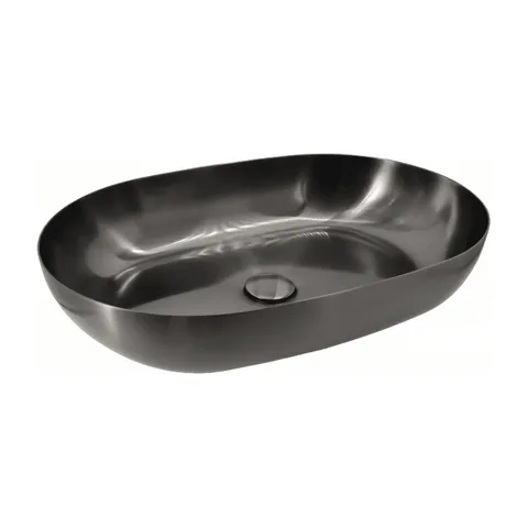 Metalni nadgradni lavabo Copen 555×380×125 mm – ganmetal