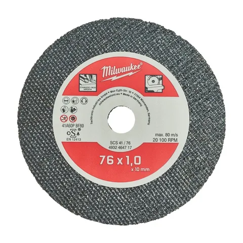 Milwaukee – Rezni disk za metal, tanki, 76 x 1 x 10 mm, Pro+ – 4932464717