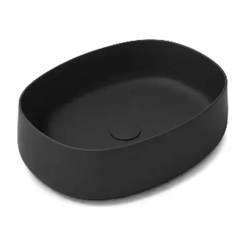 OLYMPIA Nadgradni Lavabo Wave 52×40 – Crni Mat