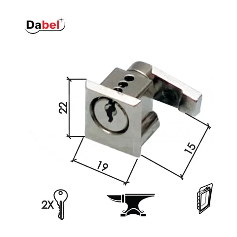 Bravica za metalni orman 2112 Nikl 19/22/15mm 2K DSP 3398065