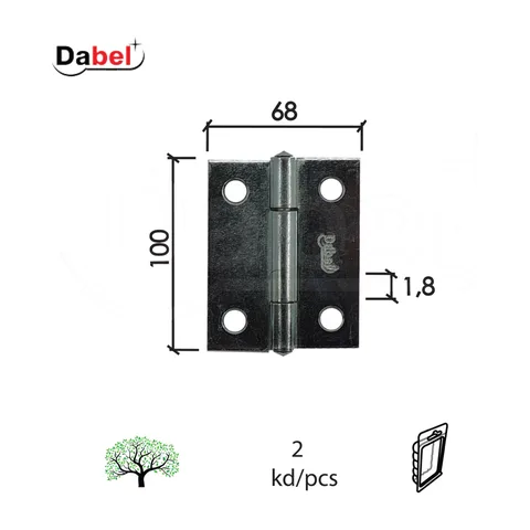 Šarka brodska SP9003 ZnB x100x68x1.8mm (2kom) DP1 0102090