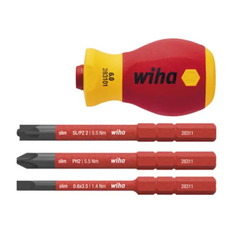 Wiha – Odvijač sa izmenljivim nastavcima električarski, SlimVario® – W41230