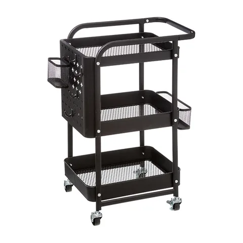 Jja metalna kolica na tockice 51×29,5x76cm metal crna