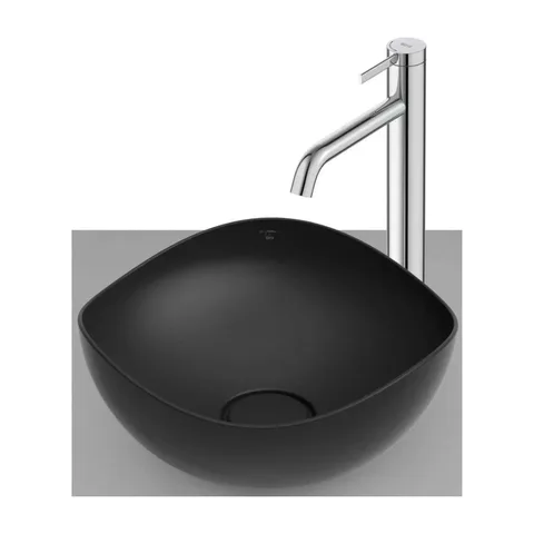 Roca Ruy Ohtake Nadgradni umivaonik FI 37.5 cm crni