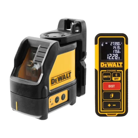 DeWalt Set laser krstasti zeleni sa daljinometrom 50m, DW0889CG