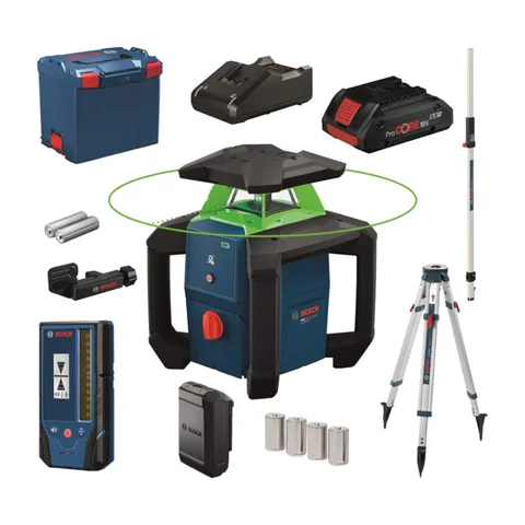 Bosch – Rotacioni laser – zelene linije 18V ProCORE; 1×4,0Ah – 0615A500DG
