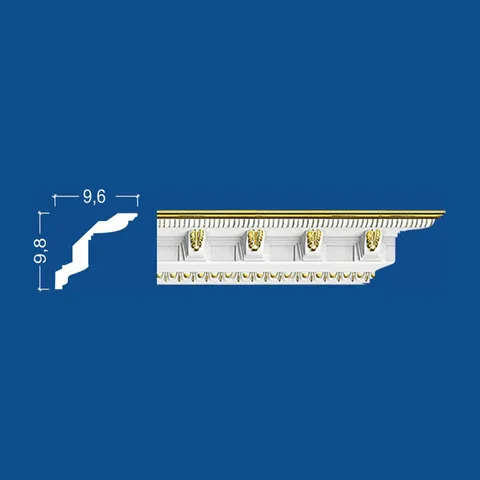 Stiropor ornament lajsna B-22 (Gold)