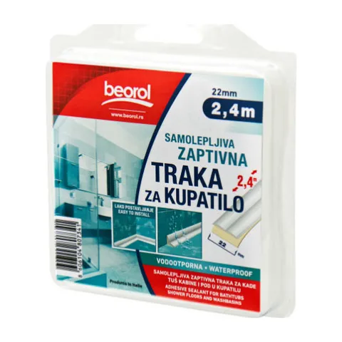 Samolepljiva zaptivna traka za kupatilo 22mm x 2.4m GT122