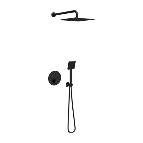 COPEN square Termostatski set matt black 1
