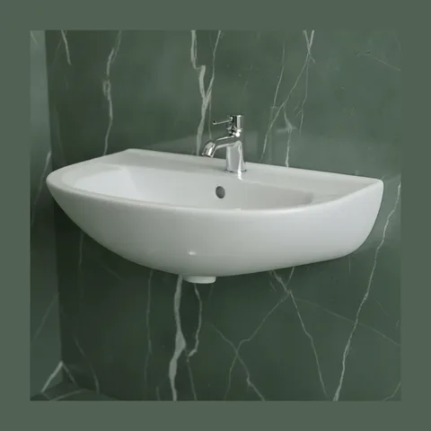 Cersanit President zidni lavabo 55 × 45 cm sa otvorom za slavinu (850145)