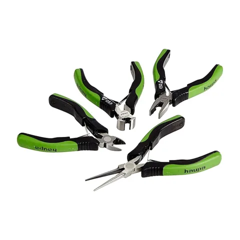 Haupa -Set 4 kom. – sečice – kombinovana klešta – špicasta klešta -H2118800