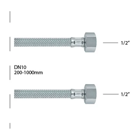 BRINOX 1/2*-1/2* 40CM ROSAN