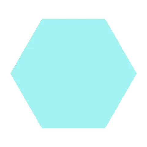 Basic Aqua Hex25 22×25