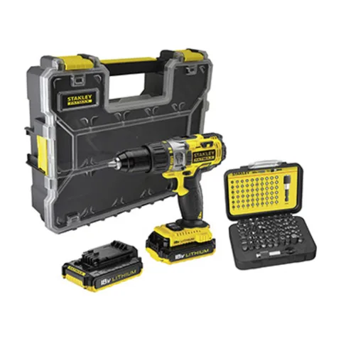 Stanley Akumulatorska udarna bušilica odvijač FatMax 18V + pribor, FMCK625D2A