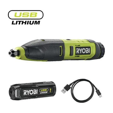 RYOBI – Akumulatorski alat za rezbarenje USB Lithium 4V (2,0 Ah) RPC4-120G – 5133005640