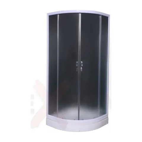 Tuš paravan HYDROFIT polukružni beli za plitku kadu R80 6mm 33-001