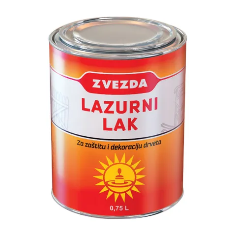 Lak i lazura za drvo Zvezda LL, 0,75 l