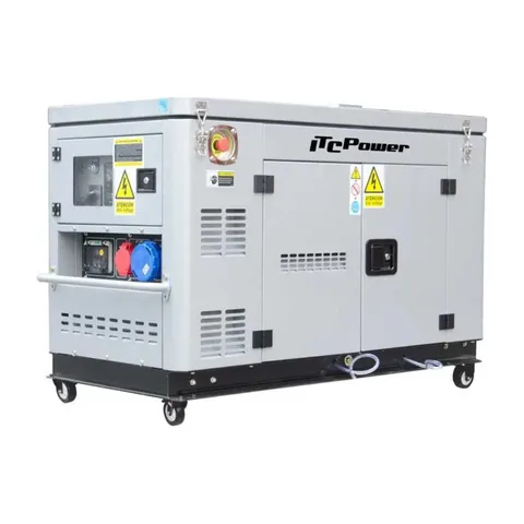 ITCPower – Dizel generator 10 kW, 400/230 V, vodeno hlađenje, AVR – DG12000XSE-T