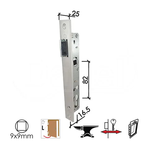 Brava za interfon B2035 SILVER 16.5/82/25/9 leva DBP1 (0106411)