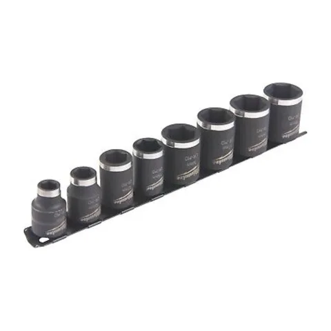 Milwaukee Set udarnih cevi – utičnica 3/8″ kratkih, 8 – 19 mm, 8 kom, 4932478288