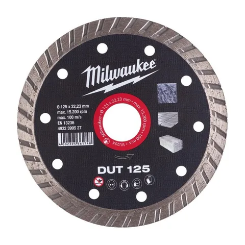 Milwaukee – Dijamantska ploča za sečenje DUT 125 x 22.23 mm – 4932399527