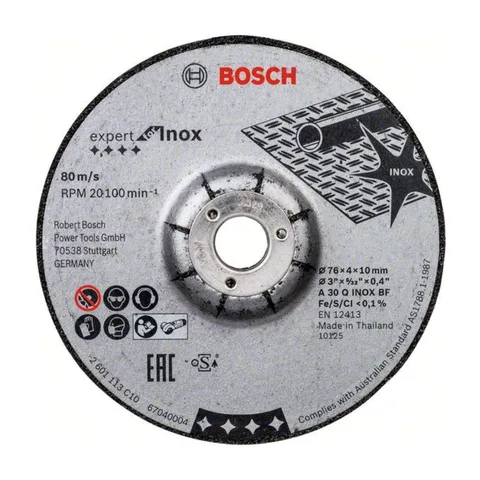 Bosch – 2 x Brusna ploča Expert for Inox 76×4,0x10 mm – 2608601705