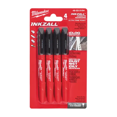 Milwaukee – Inkzall™ marker, crni, 4 kom – 48223154