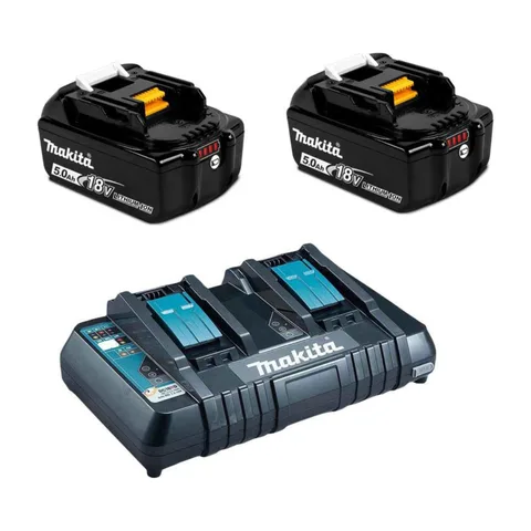 Makita SET 10 BL1850Bx2+Dupli punjač DC18RD, SET 10