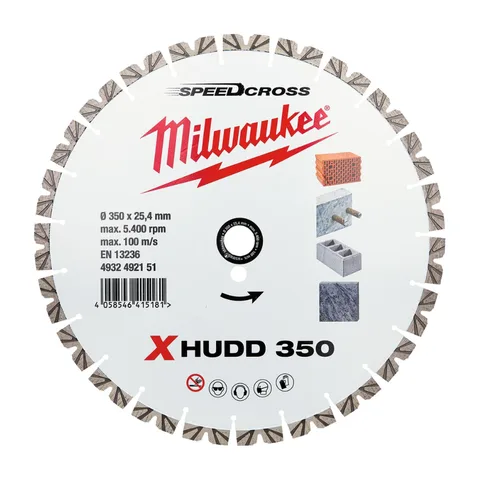 Milwaukee Dijamantski disk XHUDD, 350 x 25,4 mm, Speedcross Premium, 4932492151