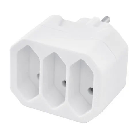 Trostruki Euro razvodnik-T beli 16A/250V /27076