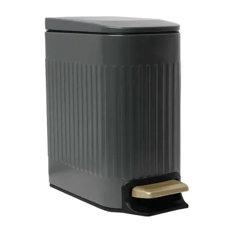 KANTA 6L METALNA ZA TOALET GREY SLOW CLOSE SL8603MG-6L