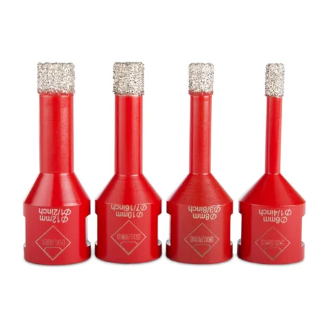 Rubi – set burgija za keramiku za suvo bušenje 6, 8, 10, 12mm sa adapterom za bušilice, M14 – RUB50938