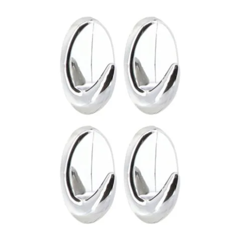 Kukice set/4 plastične hrom (9044102)