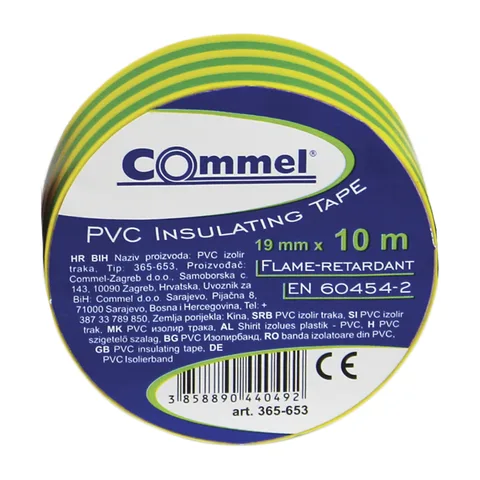 Commel Izolir Traka 0,13mm X 19mm X 10m, Žuto-Zelena – C 365-653